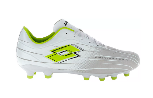 Lotto Solista 700 IX FG / MG Soccer Shoes - White/Lime Green