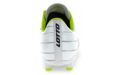 Lotto Solista 700 IX FG / MG Soccer Shoes - White/Lime Green