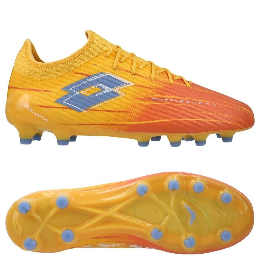 Lotto Solista 200 IX FG / MG Soccer Shoes - Ray Yellow/Melon Orange