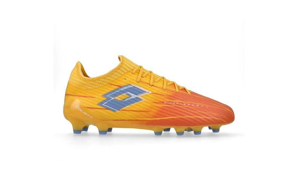 Lotto Solista 200 IX FG / MG Soccer Shoes - Ray Yellow/Melon Orange