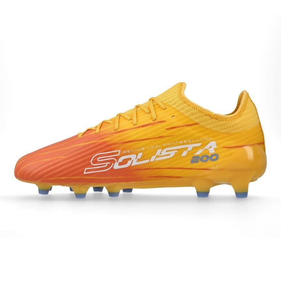 Lotto Solista 200 IX FG / MG Soccer Shoes - Ray Yellow/Melon Orange