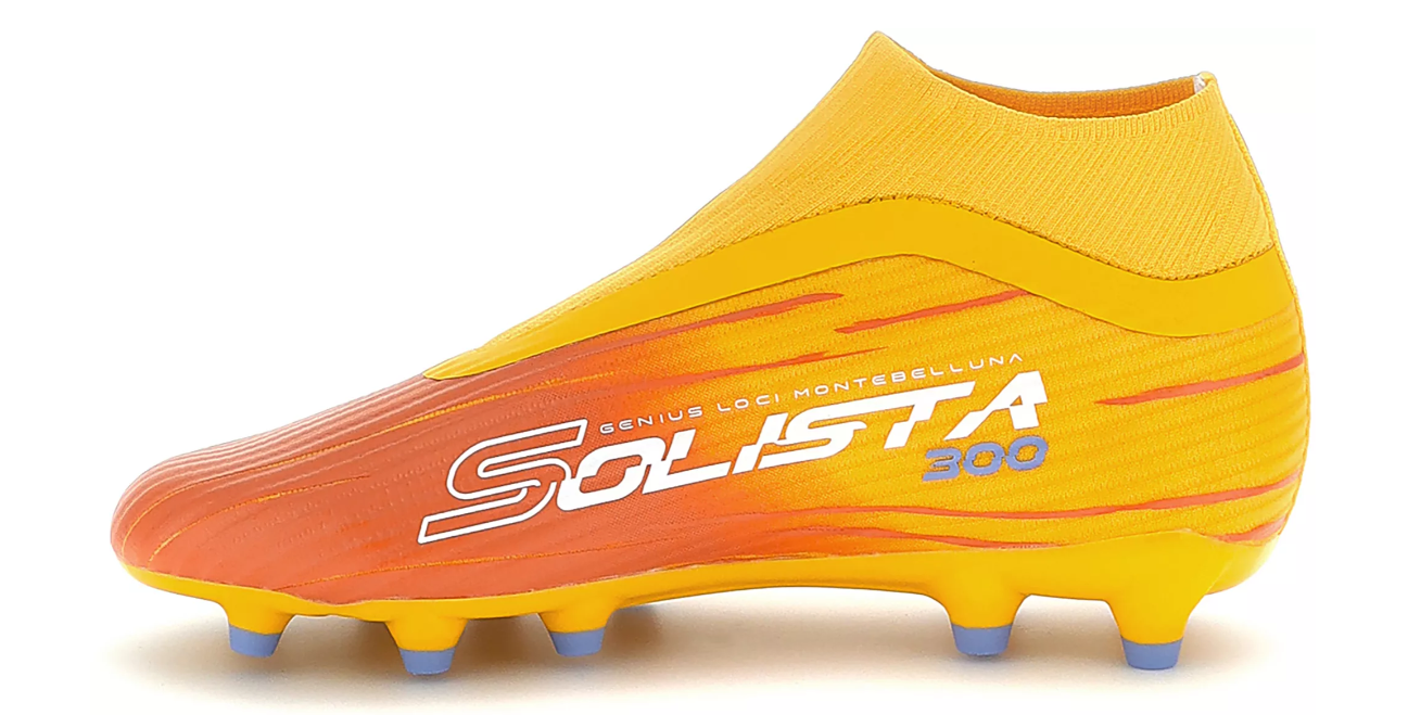 Lotto Solista 300 IX FG / MG Soccer Shoes - Ray Yellow/Melon Orange