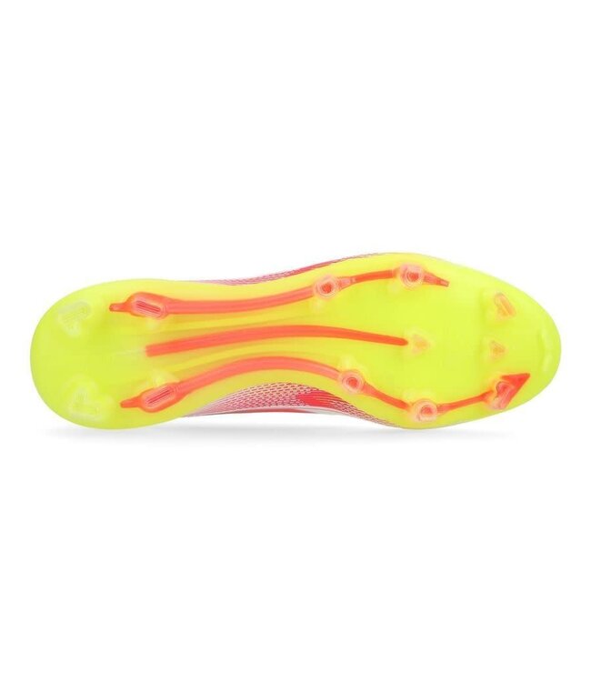 adidas adidas Womens F50 PRO Mid FG Soccer Shoes - Cloud White/Lucid Red/Solar Yellow