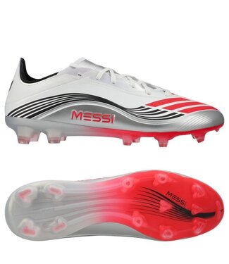 adidas adidas F50 PRO Messi Presti10 FG / MG - White/Lucid Red/Silver Metallic
