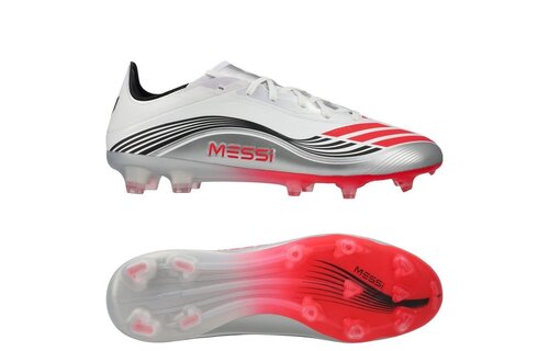 adidas F50 PRO Messi Presti10 FG / MG - White/Lucid Red/Silver Metallic