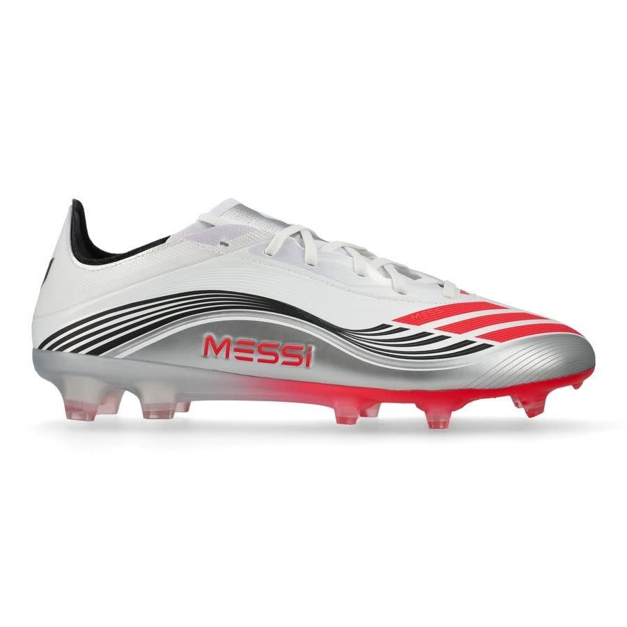 adidas F50 PRO Messi Presti10 FG / MG - White/Lucid Red/Silver Metallic