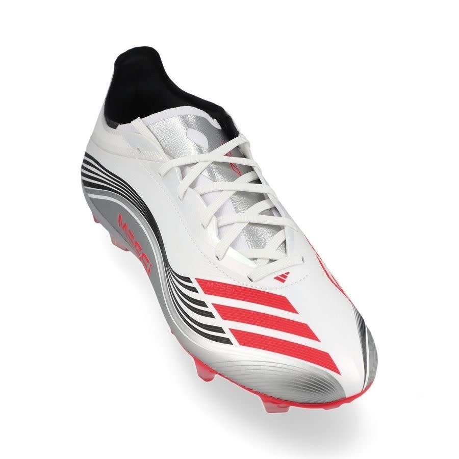 adidas F50 PRO Messi Presti10 FG / MG - White/Lucid Red/Silver Metallic