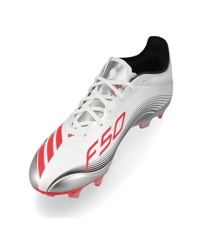 adidas adidas F50 PRO Messi Presti10 FG / MG - White/Lucid Red/Silver Metallic