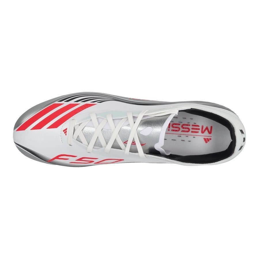 adidas F50 PRO Messi Presti10 FG / MG - White/Lucid Red/Silver Metallic