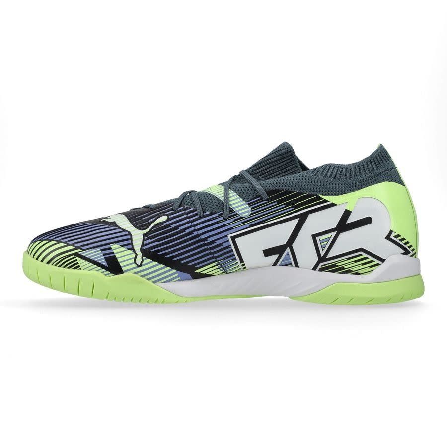 Puma Future 7 Match IT Indoor Shoes - Grey Skies/White/Fizzy Apple