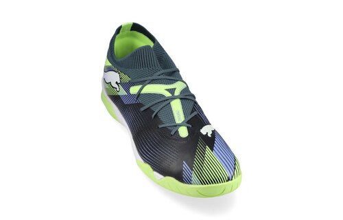 Puma Future 7 Match IT Indoor Shoes - Grey Skies/White/Fizzy Apple