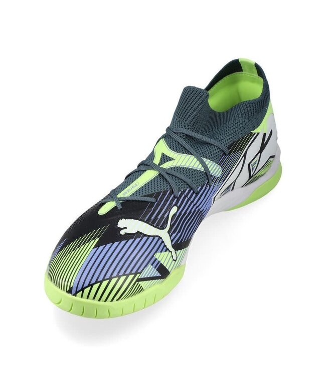 Puma Puma Future 7 Match IT Indoor Shoes - Grey Skies/White/Fizzy Apple