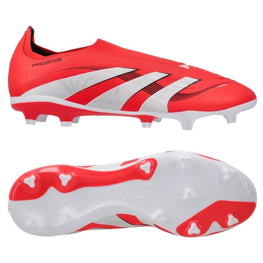 adidas Predator 25 League LL Laceless FG Pure Victory Pack -Lucid Red/White/Black