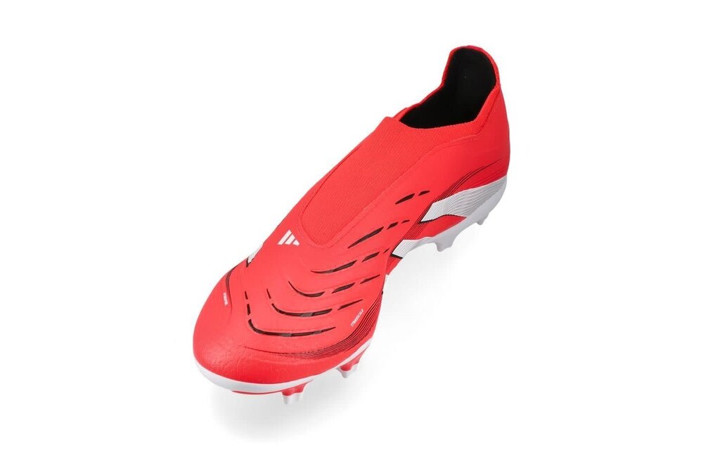 adidas Predator 25 League LL Laceless FG Pure Victory Pack -Lucid Red/White/Black