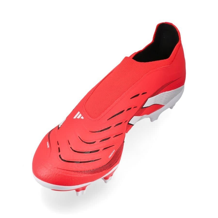 adidas Predator 25 League LL Laceless FG Pure Victory Pack -Lucid Red/White/Black