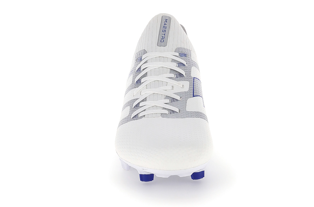 Lotto Maestro 300 VI FG Soccer Shoes - White/Blue/Silver