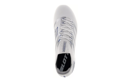 Lotto Maestro 300 VI FG Soccer Shoes - White/Blue/Silver