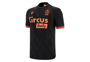 Macron Standard Liege 2025 - 26 Authentic Third Jersey - Black/Mango