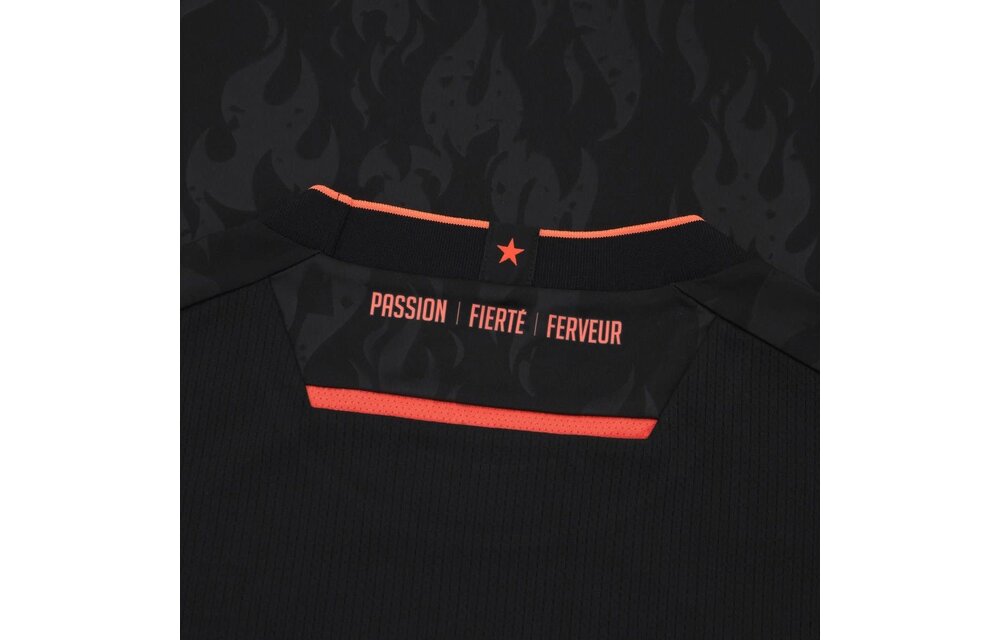 Macron Standard Liege 2025 - 26 Authentic Third Jersey - Black/Mango