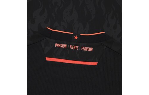 Macron Standard Liege 2025 - 26 Authentic Third Jersey - Black/Mango
