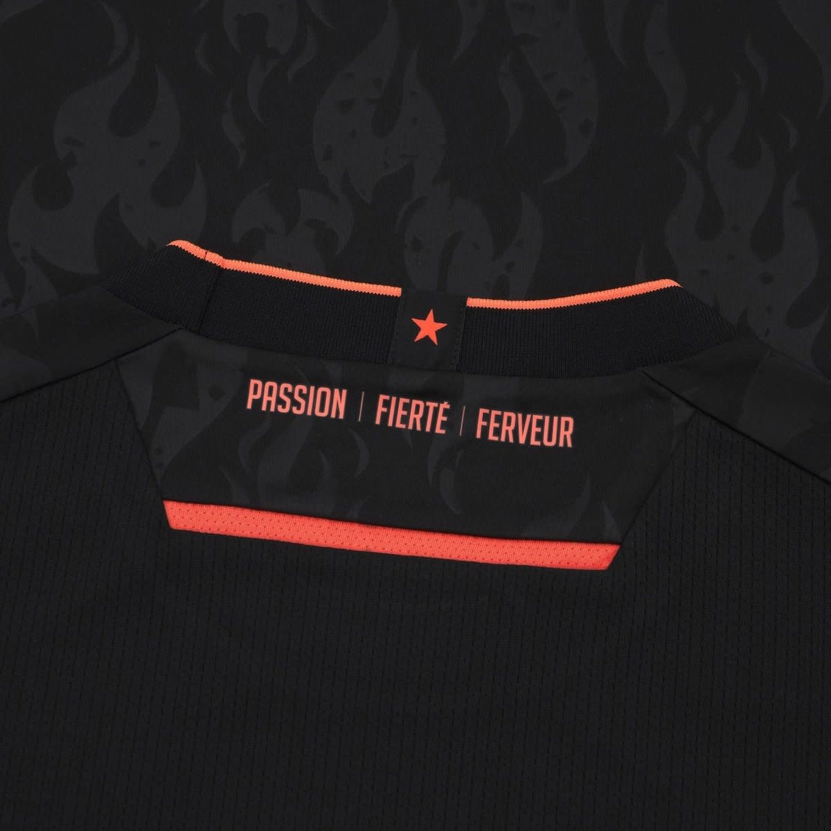 Macron Standard Liege 2025 - 26 Authentic Third Jersey - Black/Mango