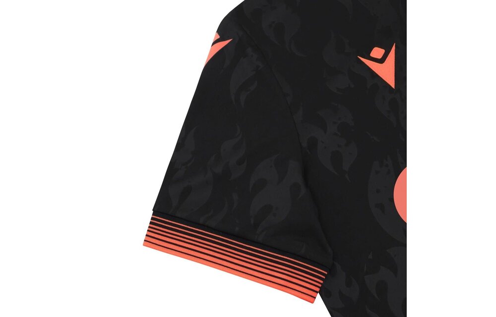 Macron Standard Liege 2025 - 26 Authentic Third Jersey - Black/Mango