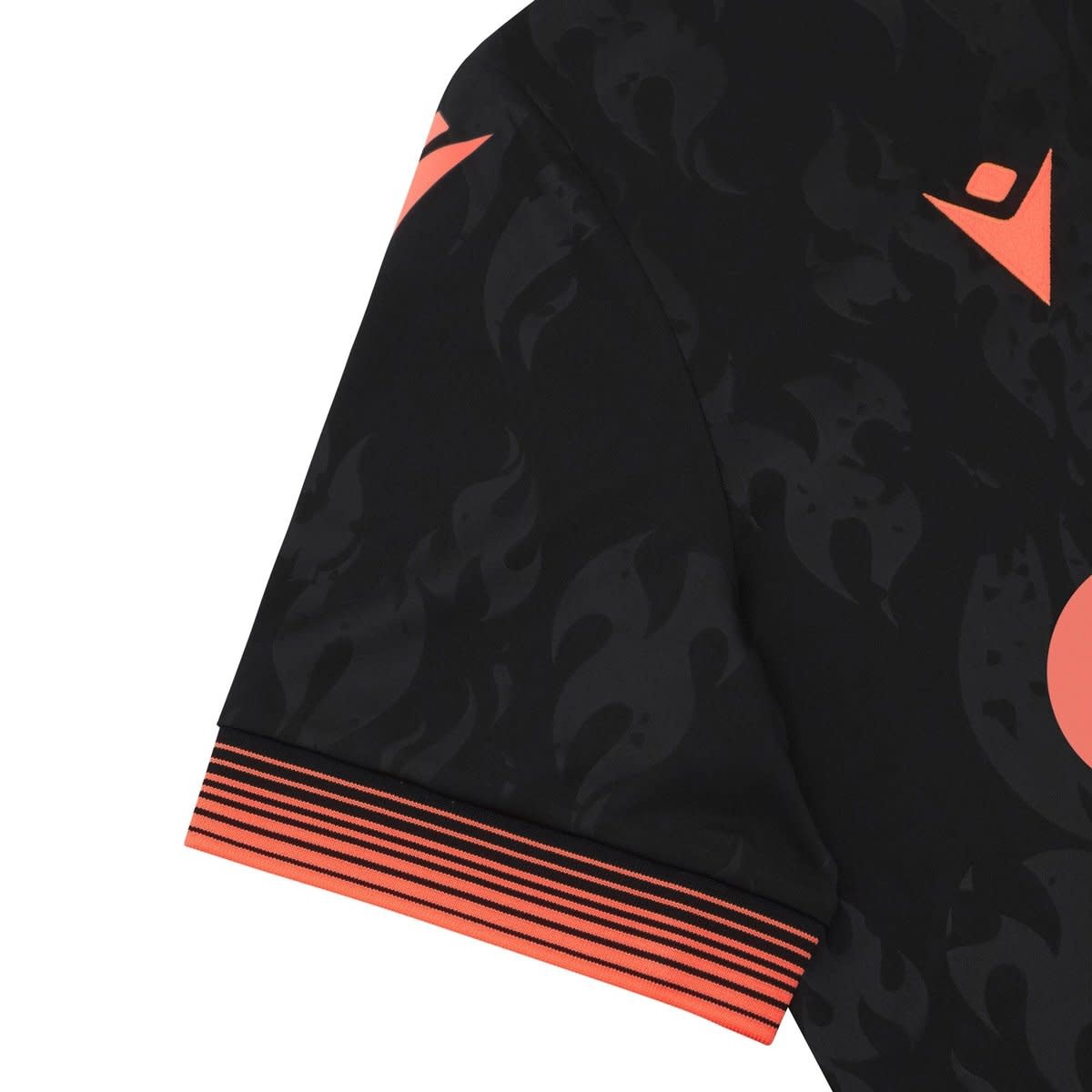 Macron Standard Liege 2025 - 26 Authentic Third Jersey - Black/Mango