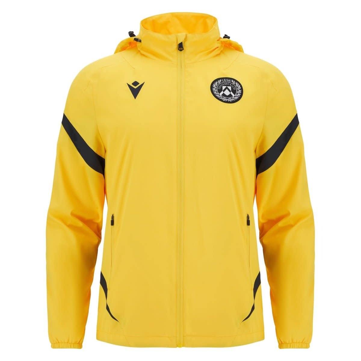Macron Udinese 2025 - 26 Authentic Travel Jacket - Yellow/Black
