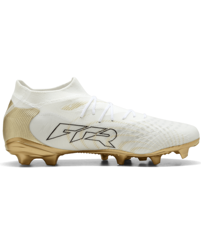 Puma Puma Future 9 Match FG/AG Soccer Shoes - White/Metallic Gold/Black