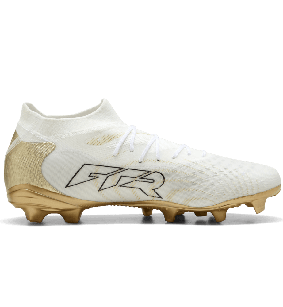 Puma Future 9 Match FG/AG Soccer Shoes - White/Metallic Gold/Black