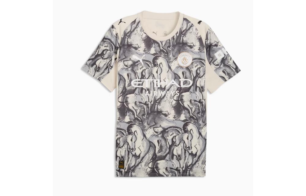 Puma Manchester City 2025 -26 Fourth Year Of The Horse Jersey - Alpine Snow/Flat Dark Gray