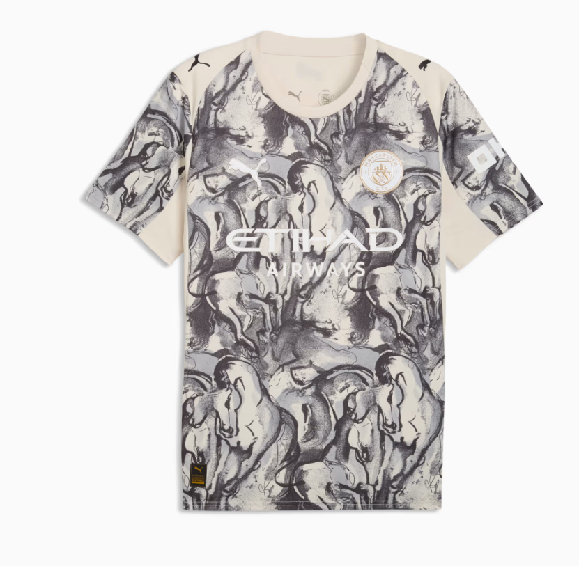 Puma Manchester City 2025 -26 Fourth Year Of The Horse Jersey - Alpine Snow/Flat Dark Gray