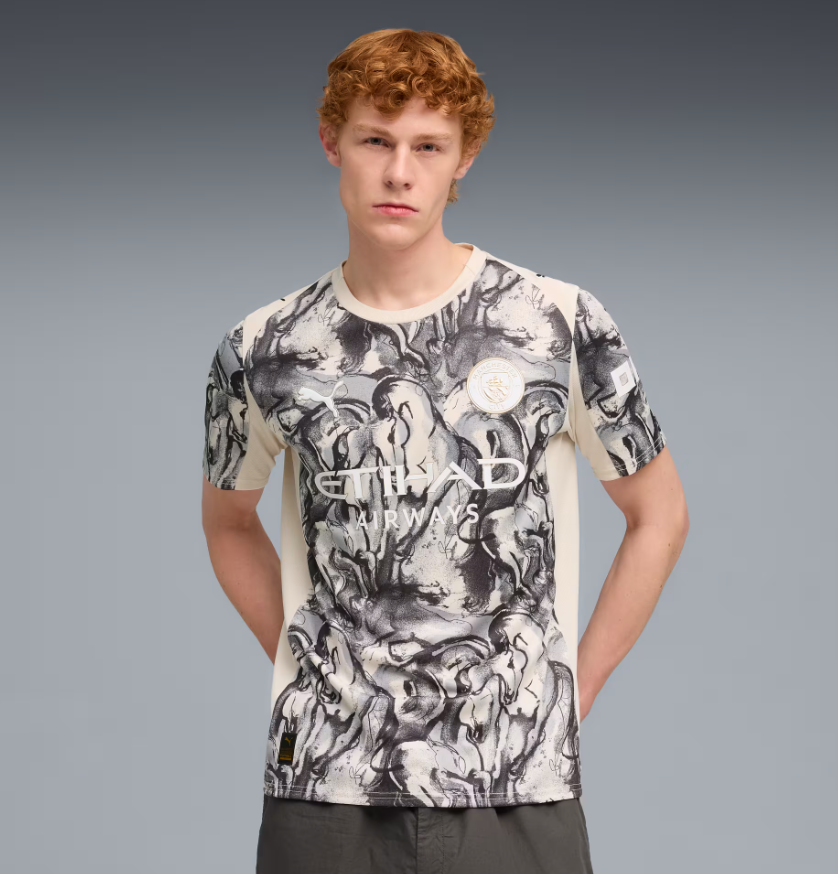 Puma Manchester City 2025 -26 Fourth Year Of The Horse Jersey - Alpine Snow/Flat Dark Gray