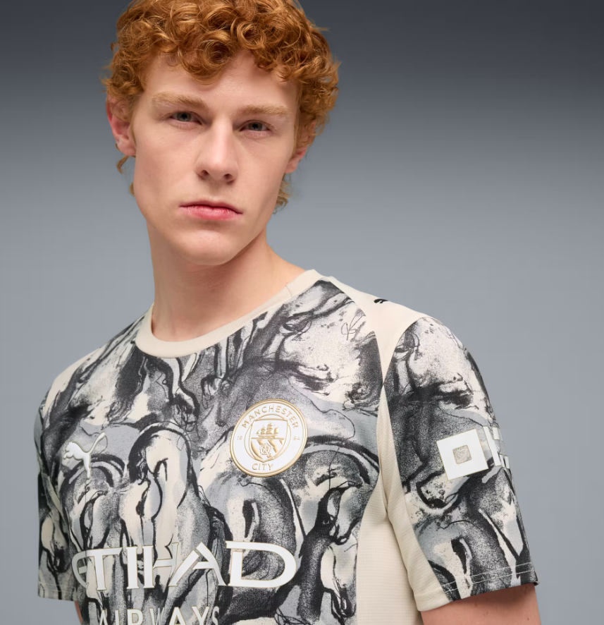 Puma Manchester City 2025 -26 Fourth Year Of The Horse Jersey - Alpine Snow/Flat Dark Gray