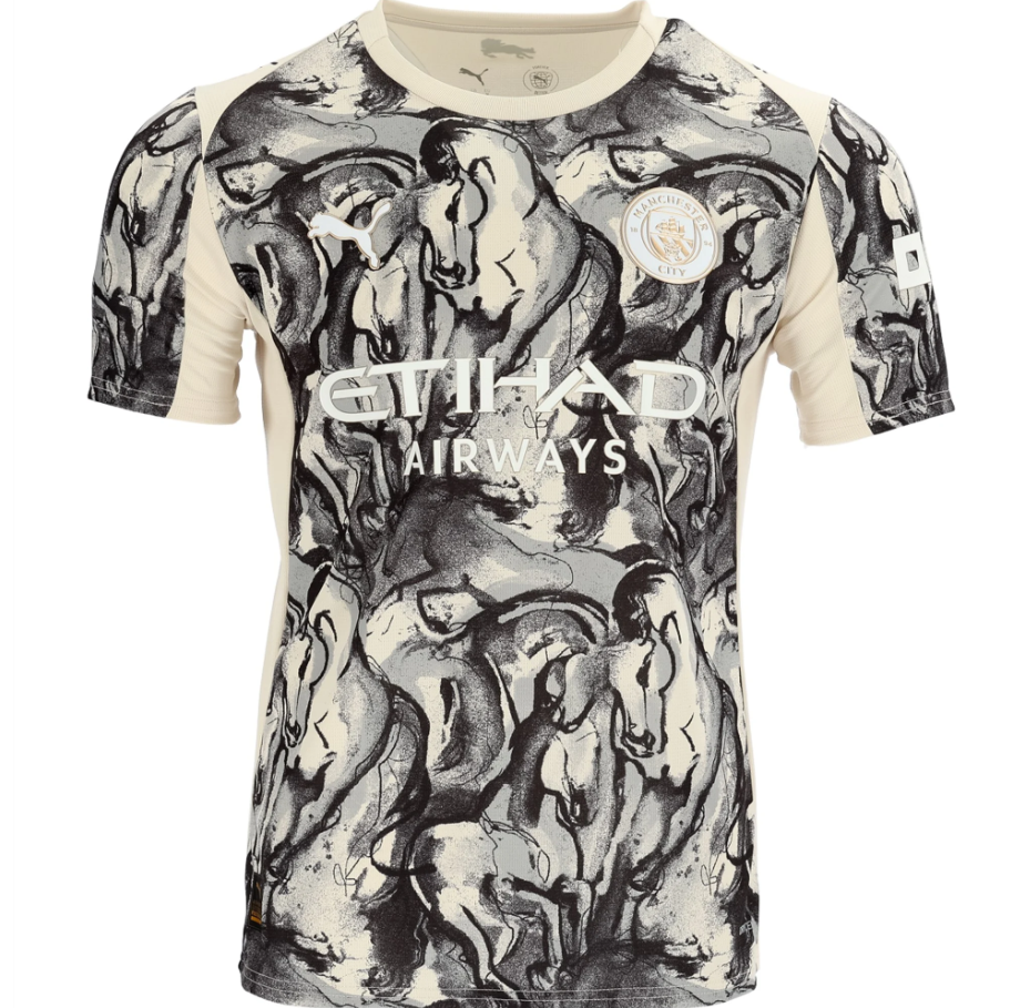 Puma Manchester City 2025 -26 Fourth Year Of The Horse Jersey - Alpine Snow/Flat Dark Gray