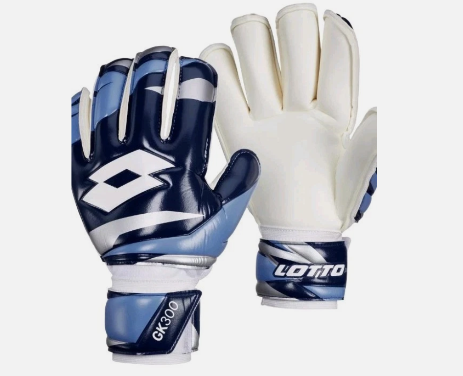 Lotto  GK 300 Goalkeeper Goalie Gloves - Navy Blue/White