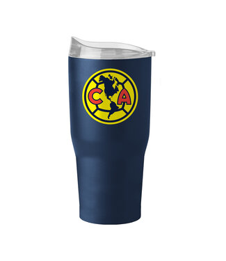 Logo Brands Club America DF  30 oz Powder Coat Beverage Tumbler - Navy Blue