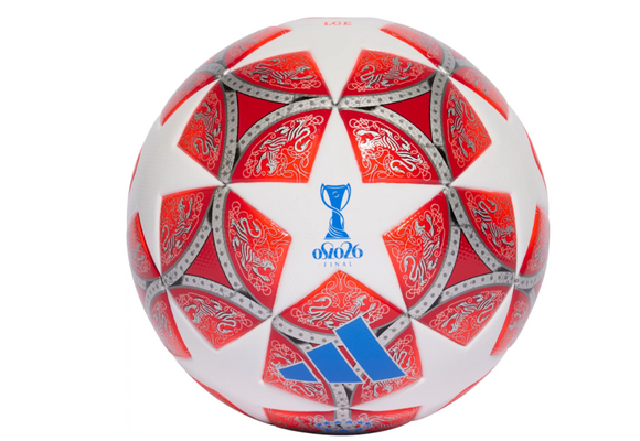 adidas Womens UCL Champions League 2025 - 26 FIFA Quality Ball - White/Scarlett/Blue