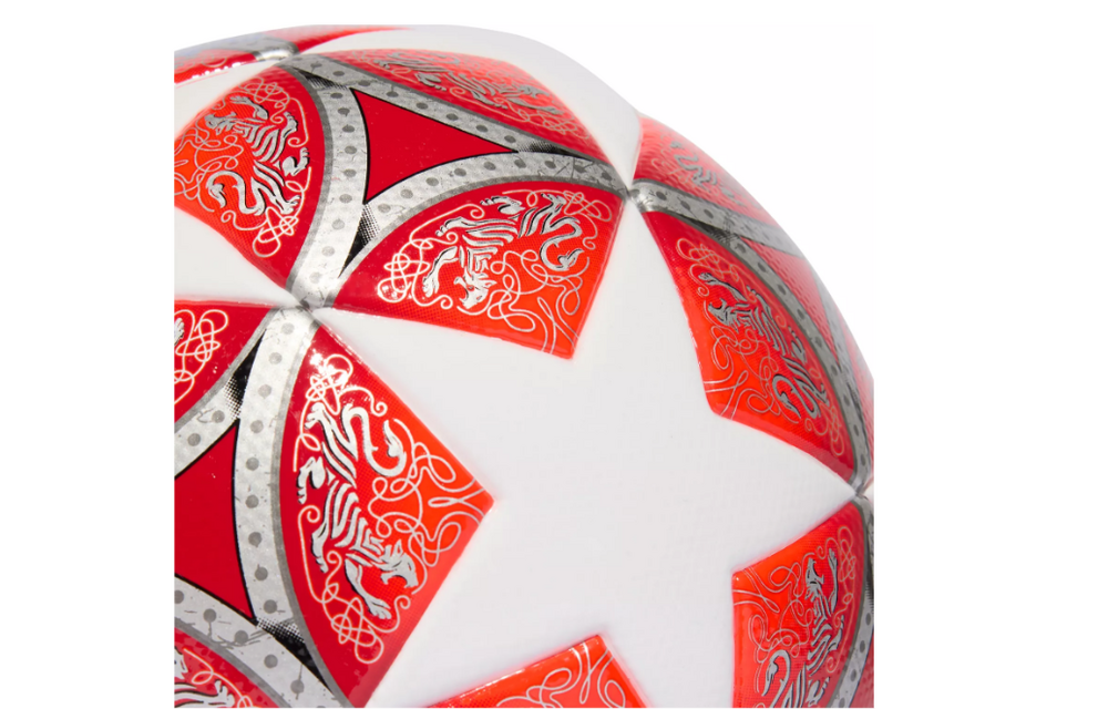 adidas Womens UCL Champions League 2025 - 26 FIFA Quality Ball - White/Scarlett/Blue
