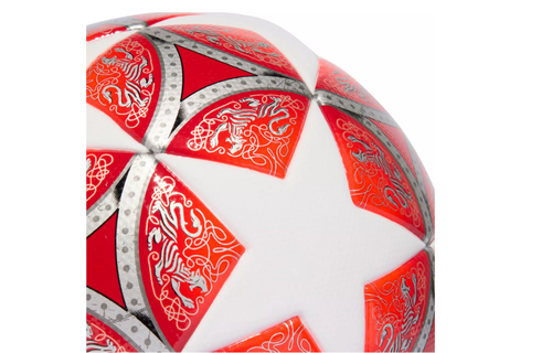 adidas Womens UCL Champions League 2025 - 26 FIFA Quality Ball - White/Scarlett/Blue