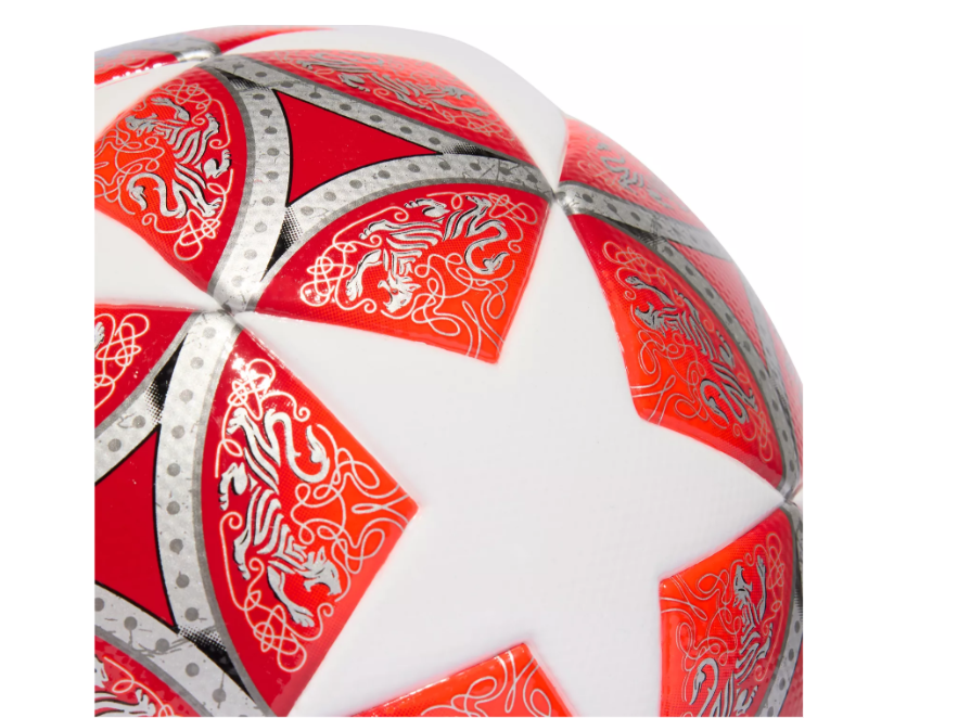 adidas Womens UCL Champions League 2025 - 26 FIFA Quality Ball - White/Scarlett/Blue