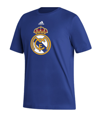 adidas adidas Real Madrid 2024 - 25 Big Badge Fan Tee Shirt- Royal Blue