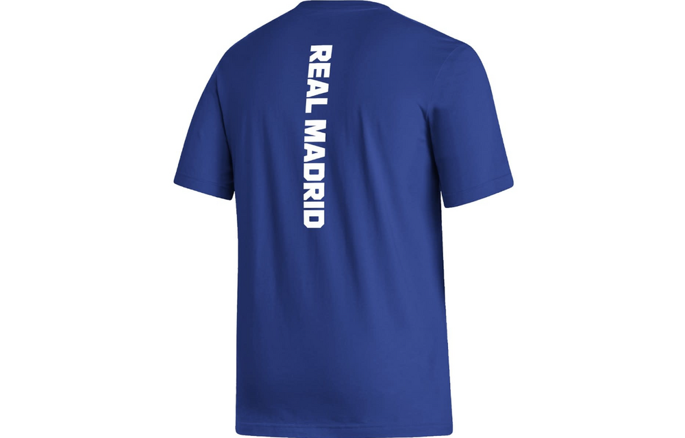adidas Real Madrid 2024 - 25 Big Badge Fan Tee Shirt- Royal Blue