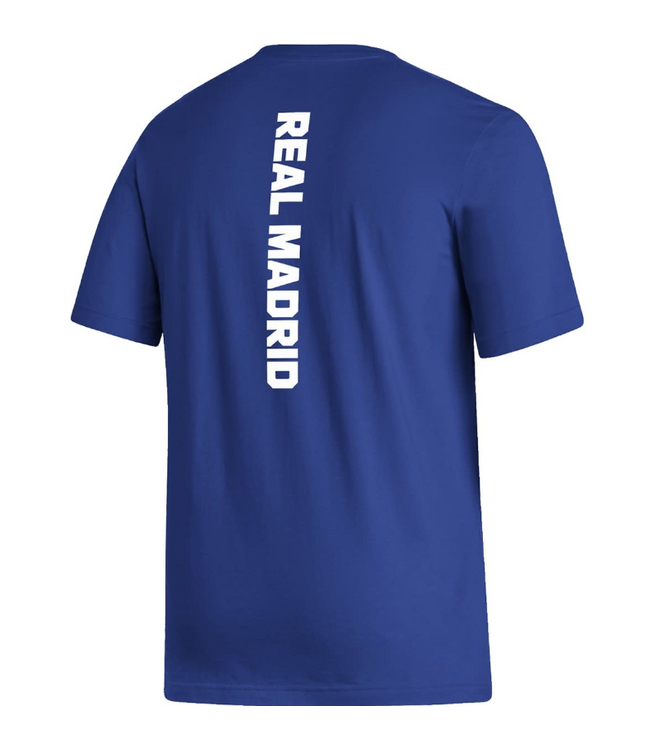 adidas adidas Real Madrid 2024 - 25 Big Badge Fan Tee Shirt- Royal Blue
