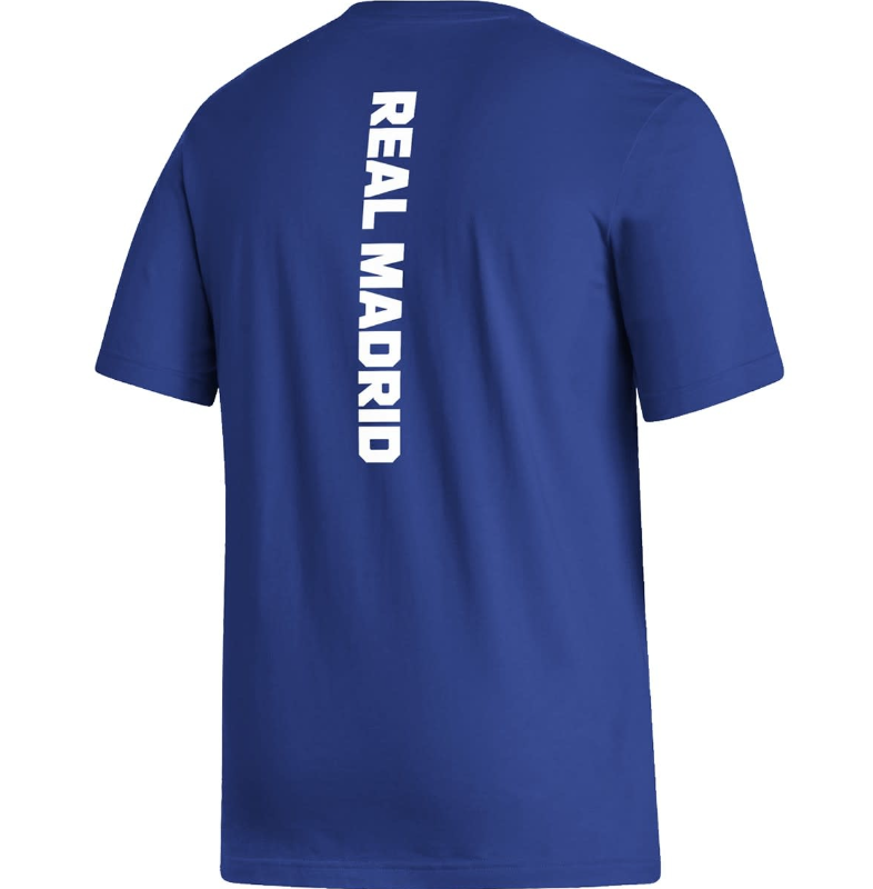 adidas Real Madrid 2024 - 25 Big Badge Fan Tee Shirt- Royal Blue