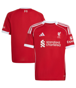 adidas adidas Liverpool FC 2025 - 26 Youth Home Jersey - Strawberry Red