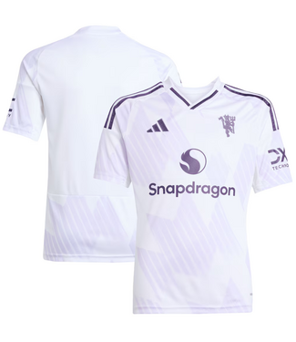 adidas adidas Youth Manchester United 2025 - 26 Away Jersey - White