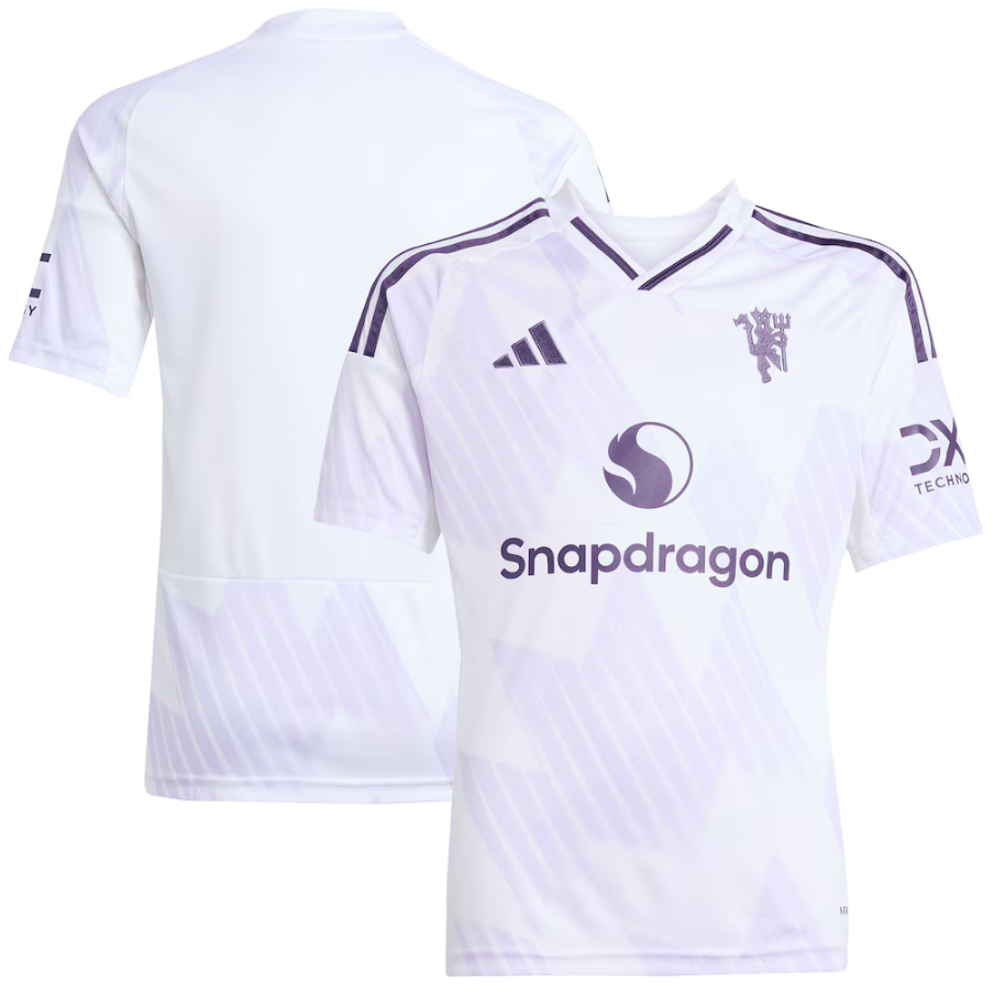 adidas Youth Manchester United 2025 - 26 Away Jersey - White