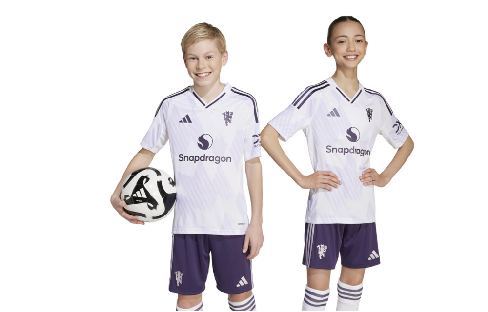 adidas Youth Manchester United 2025 - 26 Away Jersey - White