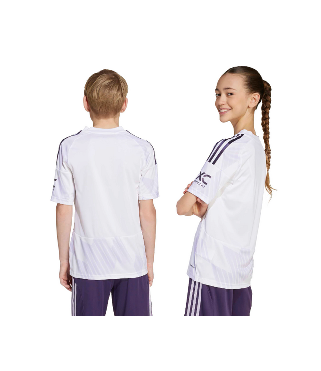 adidas adidas Youth Manchester United 2025 - 26 Away Jersey - White